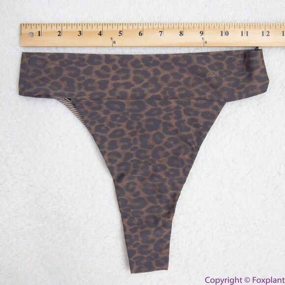 NEW Acacia Mateo bikini bottom leopard animal print brown,‎ L - Picture 3 of 14